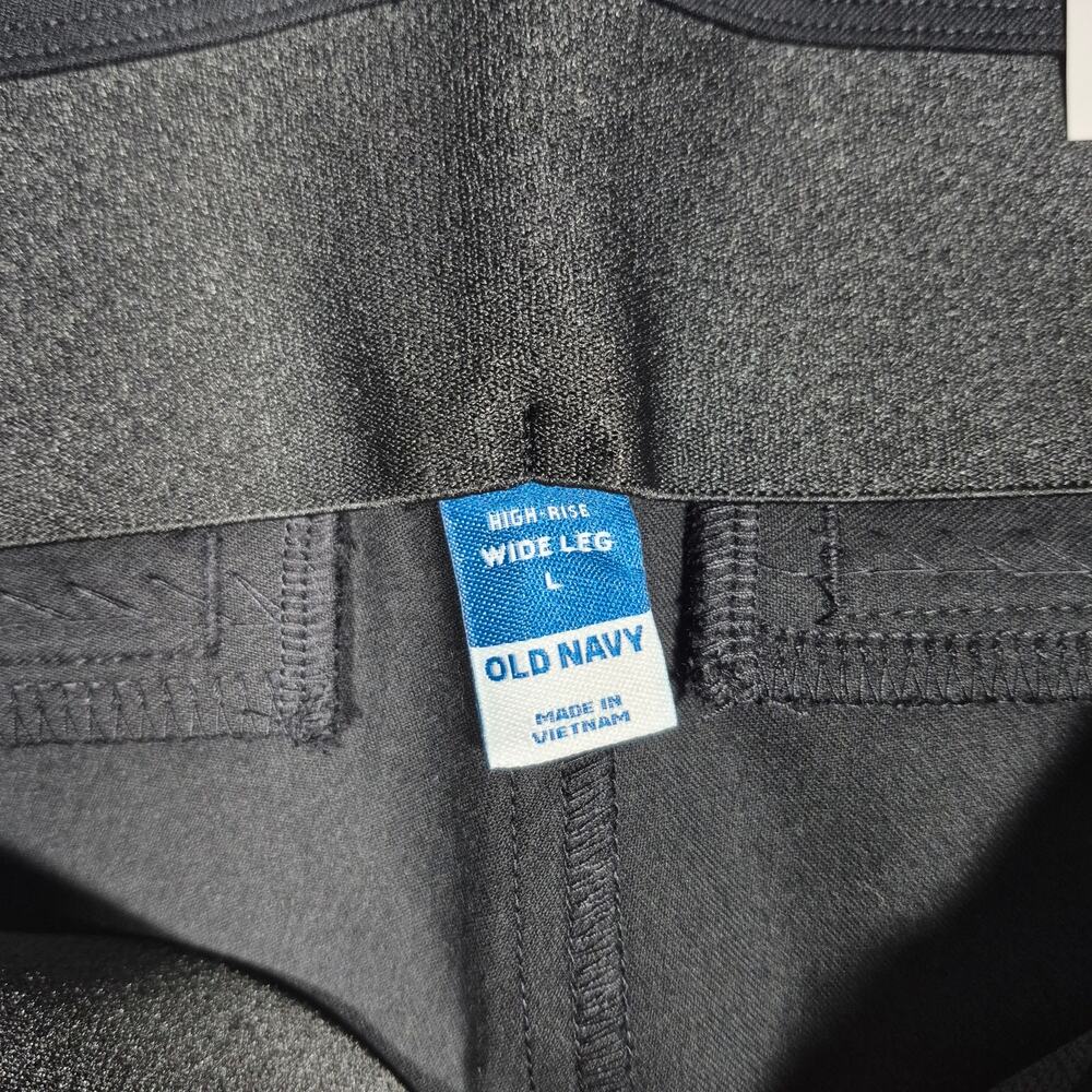 Old Navy High Rise Wide leg Pants Elastic Waist Womens size L - Picture 5 of 6